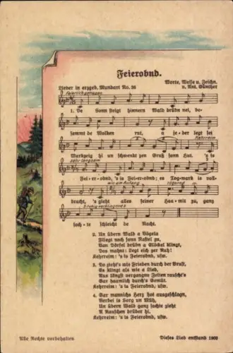 Lied Ak Feieromd, Anton Günther