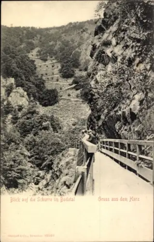 Ak Thale im Harz, Bodetal, Schurre