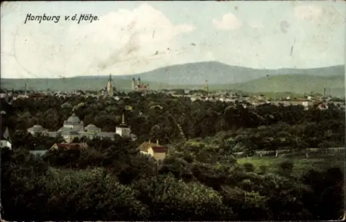 Ak Bad Homburg vor der Höhe Hessen,  Landschaft, Bäume, Gebäude, Berge