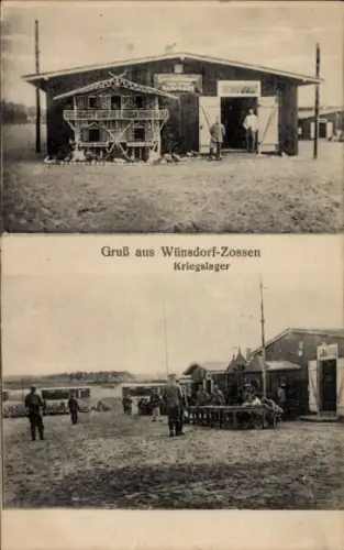 Ak Wünsdorf Zossen in Brandenburg, Kriegslager