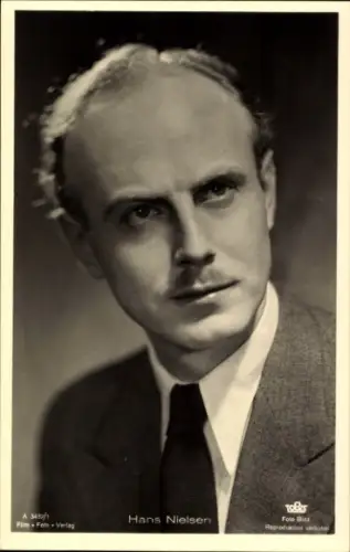 Ak Schauspieler Hans Nielsen, Portrait, Autogramm