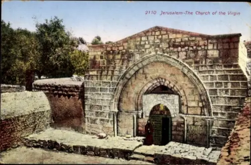 Ak Jerusalem Israel, Kirche der Jungfrau Maria