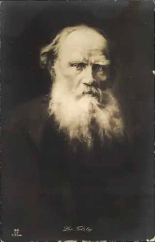 Ak Russischer Schriftsteller Lew Nikolajewitsch Graf Tolstoi, Portrait