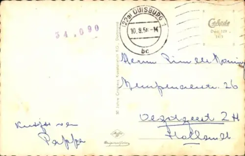 Ak Duisburg im Ruhrgebiet, Hafen, Haus der Französischen Rheinschiffahrt