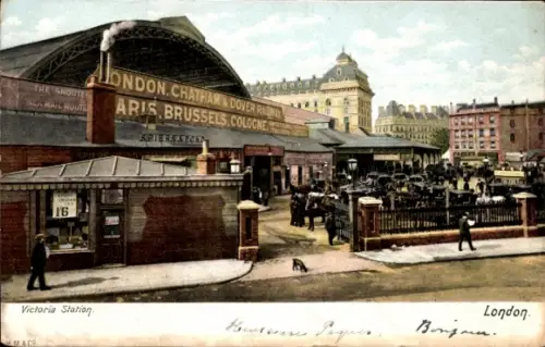 Ak London England, Victoria Station