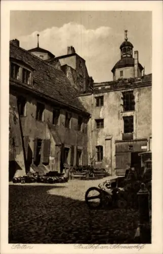 Ak Szczecin Stettin Pommern, Stadthof, Schweizerhof