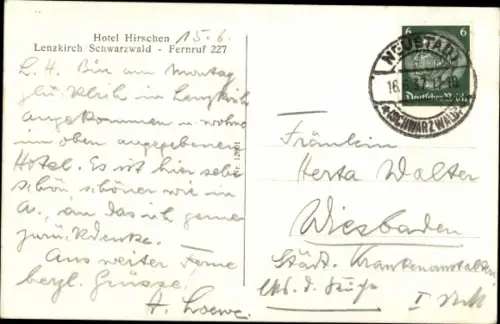 Ak Lenzkirch im Schwarzwald, Panorama