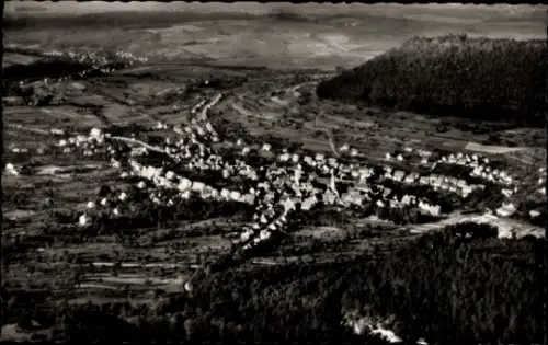 Ak Gönningen Reutlingen in Württemberg, Luftaufnahme