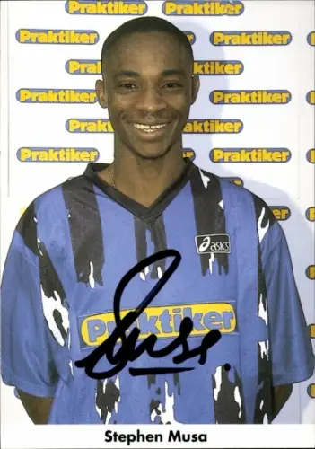 Autogrammkarte Fußballer Stephen Musa, 1. FC Saarbrücken, Autogramm