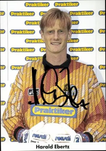 Autogrammkarte Fußballer Harald Ebertz, 1. FC Saarbrücken, Autogramm
