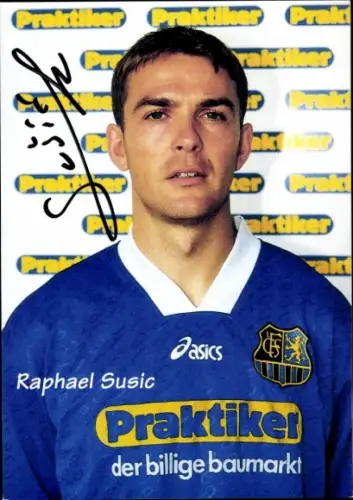 Autogrammkarte Fußballer Raphael Susic, 1. FC Saarbrücken, Autogramm