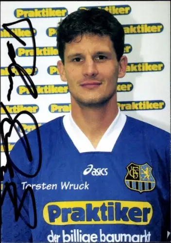 Autogrammkarte Fußballer Torsten Wruck, 1. FC Saarbrücken, Autogramm