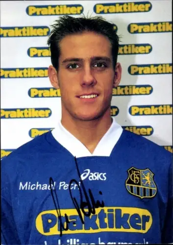 Autogrammkarte Fußballer Michael Petri, 1. FC Saarbrücken, Autogramm