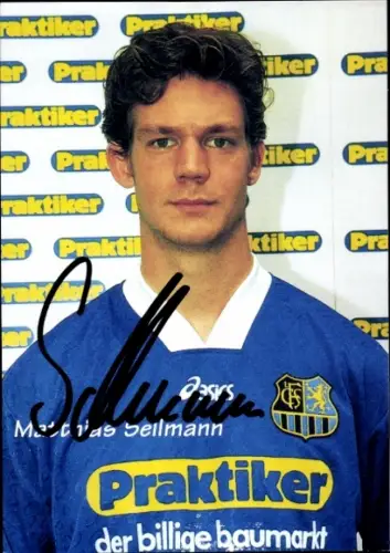 Autogrammkarte Fußballer Matthias Sellmann, 1. FC Saarbrücken, Autogramm