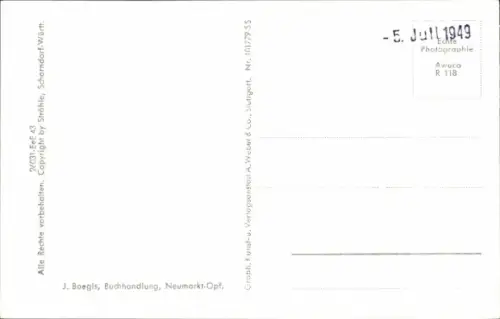 Ak Neumarkt in der Oberpfalz, Luftaufnahme von Neumarkt, viele Dächer, Straßen, Bäume
