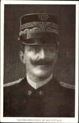 Ak Vittorio Emanuele III., König Viktor Emanuel III. von Italien, Portrait