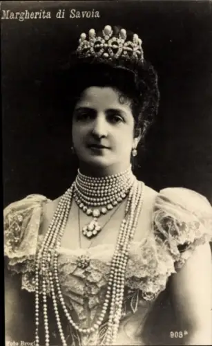 Ak Margherita Maria Teresa Giovanna di Savoia, Königin von Italien, Portrait