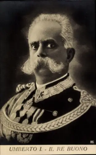 Ak König Umberto I. von Italien, Portrait