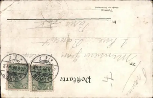 Litho Kronprinz Wilhelm von Preußen, Portrait in Uniform