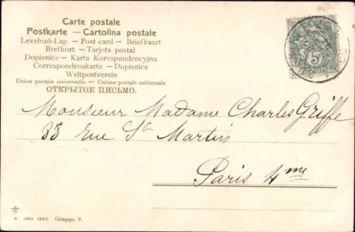 Künstler Litho Klein, C., Blühende Rose