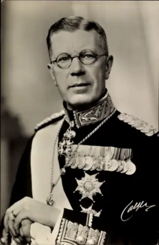 Ak König Gustaf VI Adolf von Schweden, Portrait
