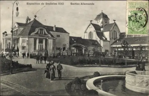 CPA Exposition de Bruxelles 1910, Section Allemande