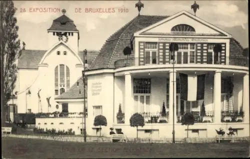 CPA Exposition Universelle de Bruxelles 1910, Section Allemande