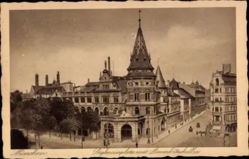 Ak München, Stiglmaierplatz, Löwenbräukeller