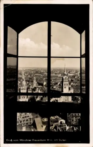 Ak München Bayern, Blick vom Frauenturm