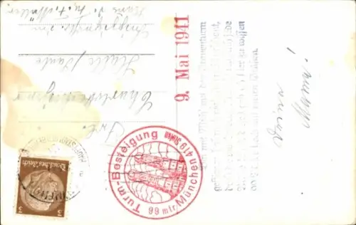 Ak München Bayern, Blick vom Frauenturm