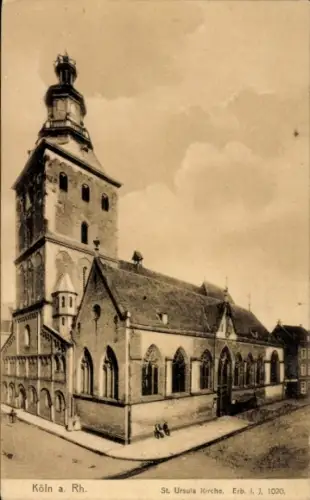 Ak Köln am Rhein, St. Ursula Kirche