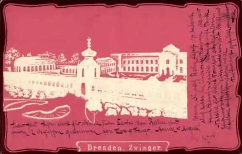 Ak Dresden Altstadt, Zwinger