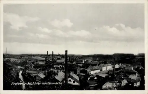Ak Freiberg in Sachsen, Freiberg Maldner Hüttenwerke, Industrieanlagen, Schornsteine, Fabrikgebäu