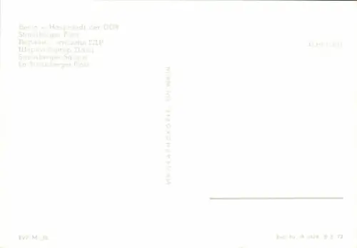 Ak Berlin Friedrichshain, Strausberger Platz