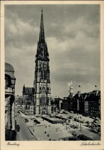 Ak Hamburg Mitte Altstadt, Nikolaikirche