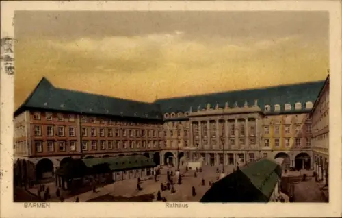 Ak Barmen Wuppertal, Rathaus