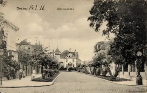 Ak Dessau in Sachsen Anhalt, Medicusstraße