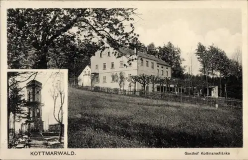 Ak Walddorf Kottmar in der Oberlausitz, Gasthof Kottmarschänke, Inh. E. Missbach