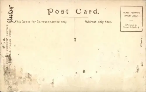 Ak Partick Glasgow Schottland, Sankt Peters Kirche, Erzbischof Maguire predigt