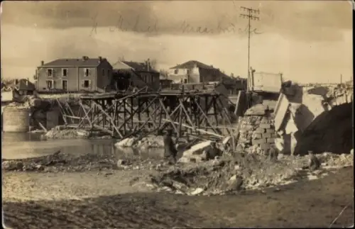 Foto Ak Saint Mihiel Meuse, Zerstörungen am Ort, I. WK