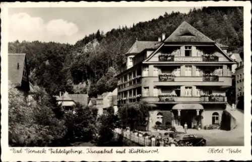 Ak Bad Berneck im Fichtelgebirge Bayern, Hotel Bube