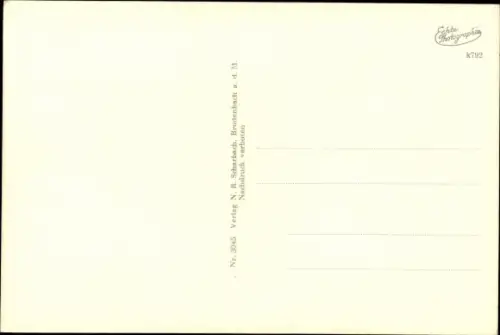 Ak Schalkenmehren in der Eifel, Maar, Ort, Fernsicht