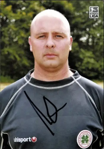 Autogrammkarte Masseur Andreas Münker, SC Rot-Weiß Oberhausen, Autogramm