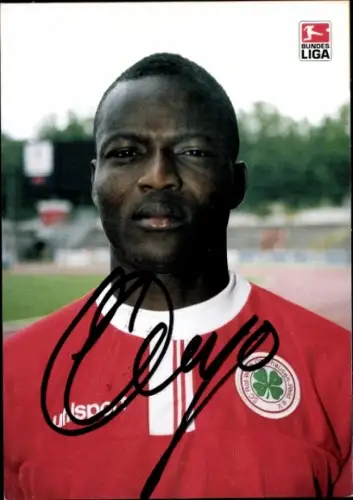 Autogrammkarte Fußballer Alassane Ouedraogo, SC Rot-Weiß Oberhausen, Autogramm