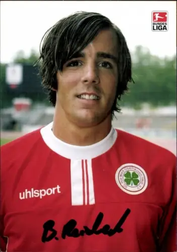 Autogrammkarte Fußballer Benjamin Reichert, SC Rot-Weiß Oberhausen, Autogramm