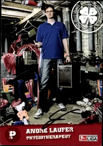 Autogrammkarte Physiotherapeut Andre Laufer, SC Rot-Weiß Oberhausen, Autogramm