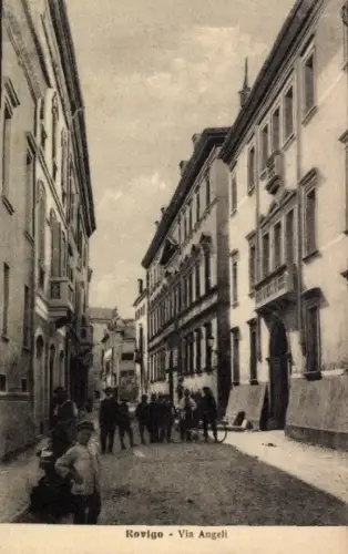 Ak Rovigo Venetien, Via Angeli