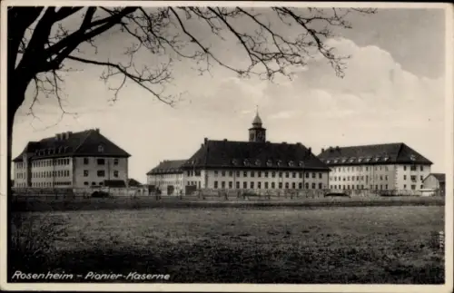 Ak Rosenheim Oberbayern, Pionier-Kaserne