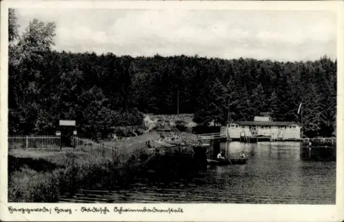 Ak Harzgerode am Harz, Städtische Schwimmbadanstalt