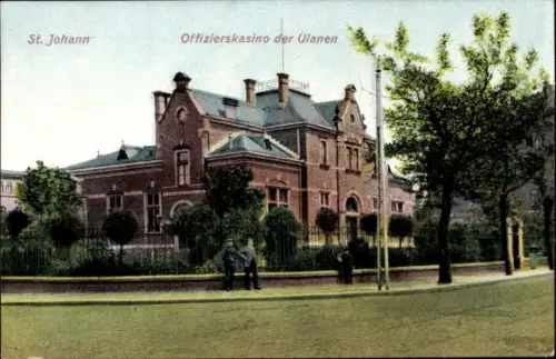 Ak St. Johann Saarbrücken a.d. Saar, Offizierkasino der Ulanen
